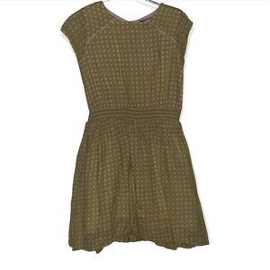 Kid's Creamie Yellow & White Gingham Plaid Dress